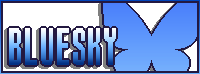 A pixel art button of the bluesky icon that leads to my bluesky page.